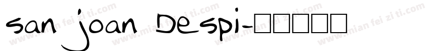 san joan Despi字体转换